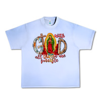 Grape Ice With God All Things Are Possible Urban Heavy Tee - RacoonDesign