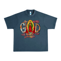 Midnight Navy With God All Things Are Possible Urban Heavy Tee - RacoonDesign