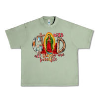 Oil Green With God All Things Are Possible Urban Heavy Tee - RacoonDesign