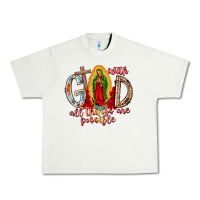 Pistachio With God All Things Are Possible Urban Heavy Tee - RacoonDesign