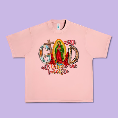 With God All Things Are Possible Urban Heavy Tee Designed By Racoondesign