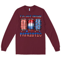 Burgundy i'm not drunk i'm patriotic Long Sleeve Tee - JahusDesignShop