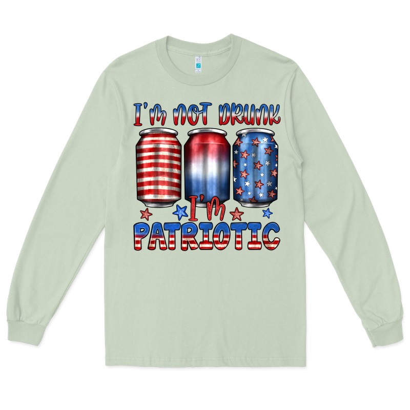 I'm Not Drunk I'm Patriotic Long Sleeve Tee by JahusDesignShop | Teevron