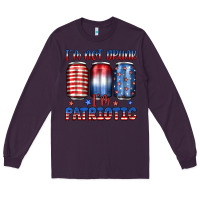 Plum i'm not drunk i'm patriotic Long Sleeve Tee - JahusDesignShop