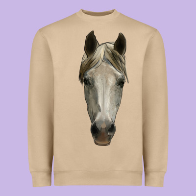 Horse Head Heavyweight Sweatshirt Designed By Ranaportraitstore