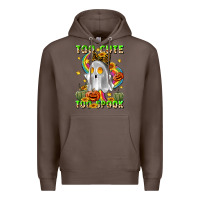Coffee too cute too spook Premium Hoodie - LillyAllenDesigns