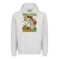 Dove Grey too cute too spook Premium Hoodie - LillyAllenDesigns