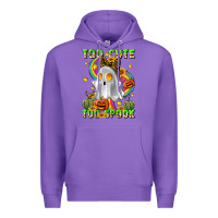 Purple too cute too spook Premium Hoodie - LillyAllenDesigns