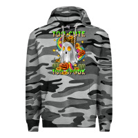 Slate Camo too cute too spook Premium Hoodie - LillyAllenDesigns