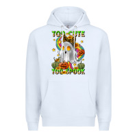 White too cute too spook Premium Hoodie - LillyAllenDesigns