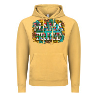 Vintage Mustard western mama tried with sunflowers and gemstone Vintage Hoodie - texasbilliewilder