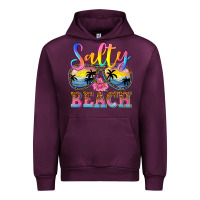 Mauve Wine Salty beach Urban Hoodie - NancyCooperArtShop