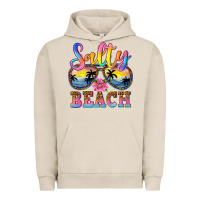 Pigment French Oak Salty beach Urban Hoodie - NancyCooperArtShop