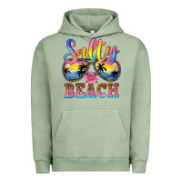 Pigment Oil Green Salty beach Urban Hoodie - NancyCooperArtShop