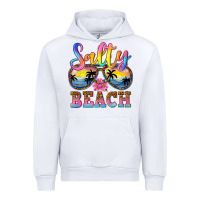 White Salty beach Urban Hoodie - NancyCooperArtShop