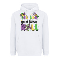 White let the good times roll Heavyweight Hoodie - MaliasSmallBusiness
