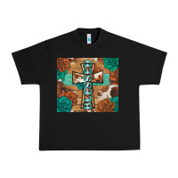 Black blessed cross Urban Heavy Tee - BarkalooDesign