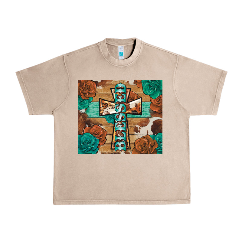 Blessed Cross Urban Heavy Tee by BarkalooDesign | Teevron