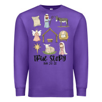 Purple true story Premium Sweatshirt - MaliasSmallBusiness