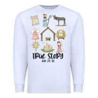 White true story Premium Sweatshirt - MaliasSmallBusiness
