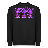 Black Domestic Violence Warrior Afro Gnomes Heavyweight Sweatshirt - texasbilliewilder