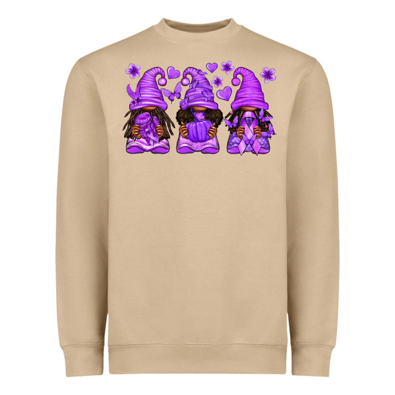 Domestic Violence Warrior Afro Gnomes Heavyweight Sweatshirt by texasbilliewilder | Teevron
