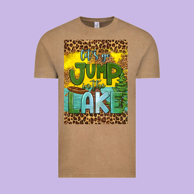 Let's Go Jump In The Lake Air Freshener Vintage Tee Designed By Hra Design Shop