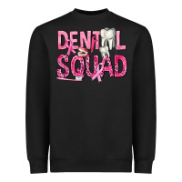 Black Dental Squad with Teeth Heavyweight Sweatshirt - texasbilliewilder