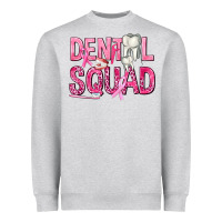 Heather Grey Dental Squad with Teeth Heavyweight Sweatshirt - texasbilliewilder