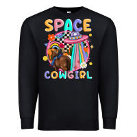 Black space cowgirl Premium Sweatshirt - MaliasSmallBusiness