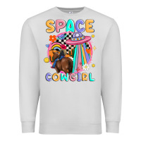 Dove Grey space cowgirl Premium Sweatshirt - MaliasSmallBusiness