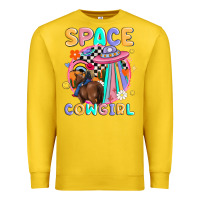 Lemon space cowgirl Premium Sweatshirt - MaliasSmallBusiness
