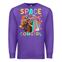 Purple space cowgirl Premium Sweatshirt - MaliasSmallBusiness