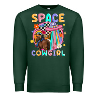 Sports Green space cowgirl Premium Sweatshirt - MaliasSmallBusiness