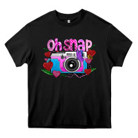 Black Oh Snap Heavy Core Tee - CowhideDigitalArt