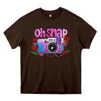 Chocolate Brown Oh Snap Heavy Core Tee - CowhideDigitalArt