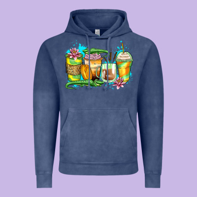 Alligator Coffee Cups Vintage Hoodie Designed By Zillion Design Studio