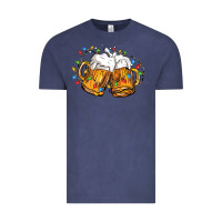 Beer With Christmas Lights Vintage Tee | Teevron