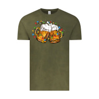 Vintage Olive beer with christmas lights Vintage Tee - FaDigitalArtStudio