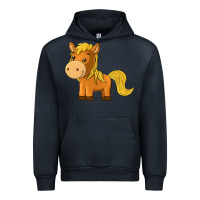 Navy cute horse Urban Hoodie - texasbilliewilder
