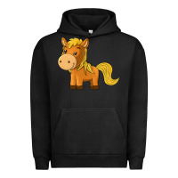 Pigment Black cute horse Urban Hoodie - texasbilliewilder
