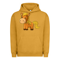 Pigment Peanut Butter cute horse Urban Hoodie - texasbilliewilder