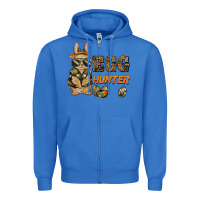 True Royal easter egg hunter rabbit bunny Zipper Hoodie - BarkalooDesign