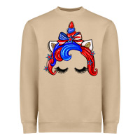 Mushroom 4th of july unicorn Heavyweight Sweatshirt - Zillion Design Studio