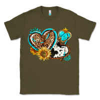 Army Green western leopard pride  hearts Classic Tee - AdoDesignShop