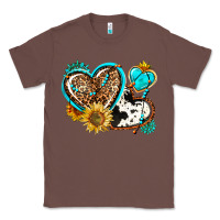 Chestnut western leopard pride  hearts Classic Tee - AdoDesignShop