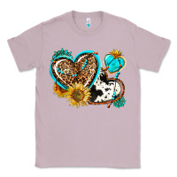 Lilac western leopard pride  hearts Classic Tee - AdoDesignShop