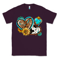 Plum western leopard pride  hearts Classic Tee - AdoDesignShop