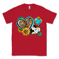 Red western leopard pride  hearts Classic Tee - AdoDesignShop