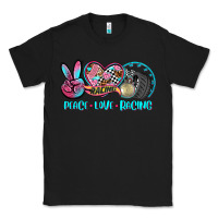 Black peace love racing Classic Tee - AdoDesignShop